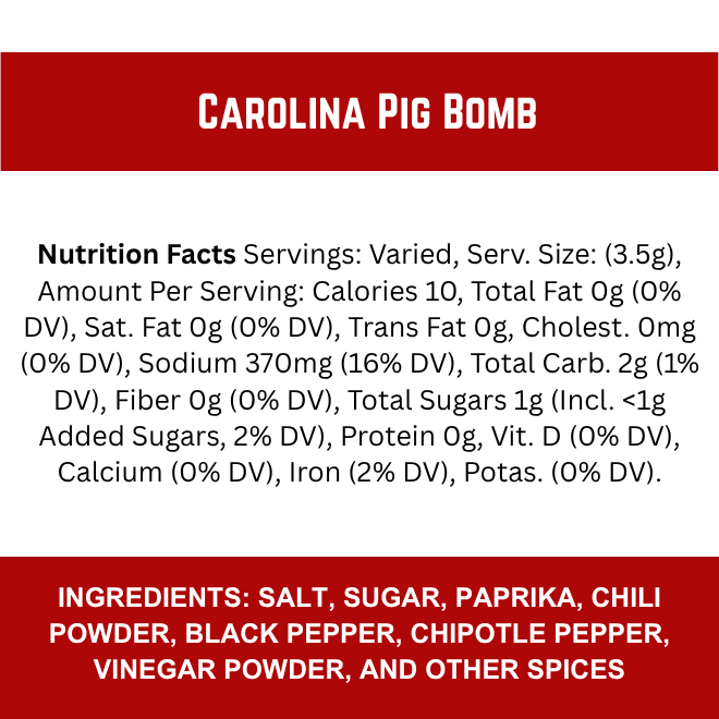 The Carolina Pig Bomb
